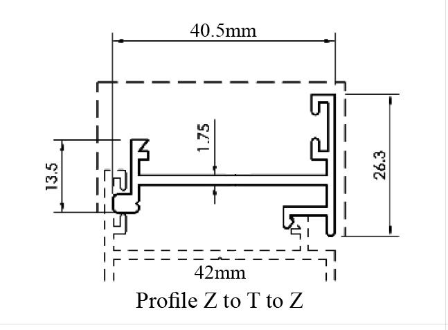 Profile Z to T to Z 04260